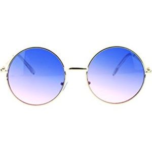 Hippie Retro Groovy Gradient Circle Sunglasses